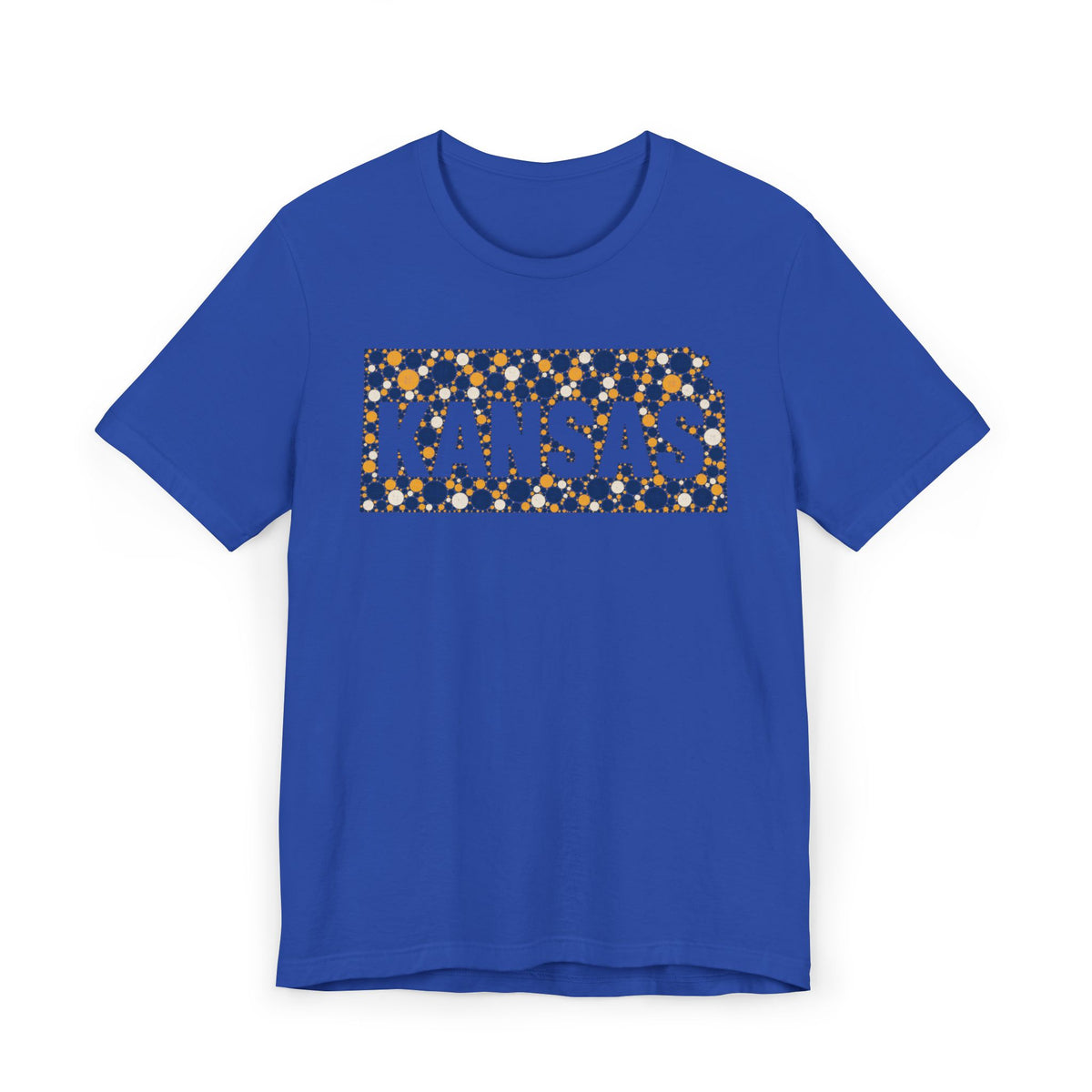 Kansas State Floral Pattern T-Shirt | Kansas Map Outline Graphic Tee