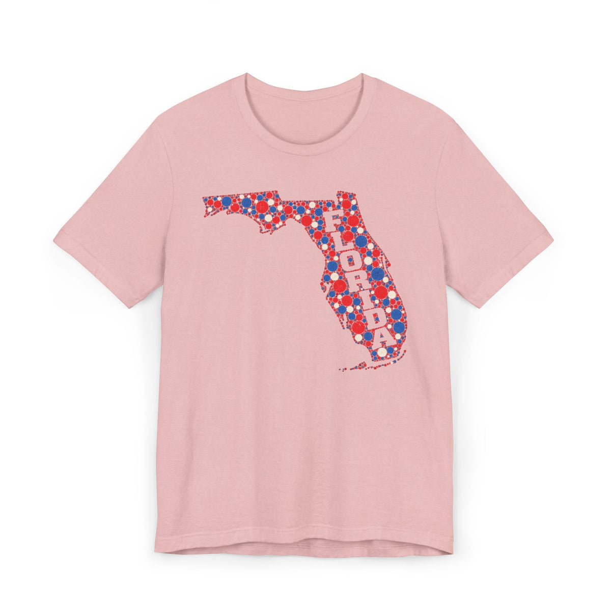 Florida State Floral Pattern T-Shirt | Colorful Florida Outline Graphic Tee