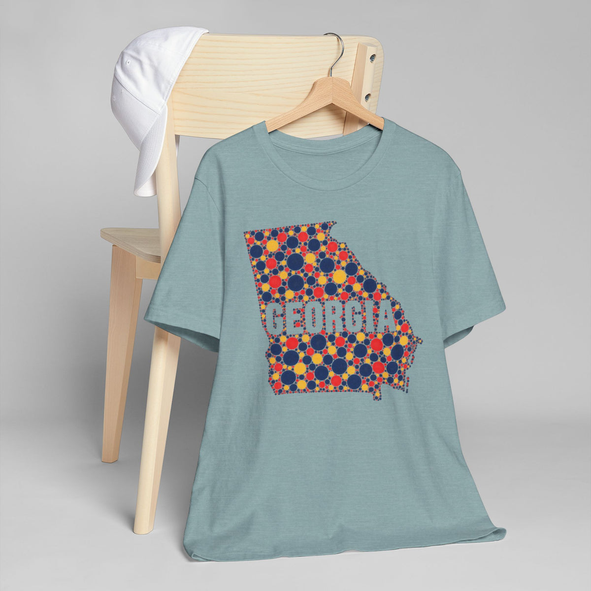 Georgia State Map Floral Pattern T-Shirt | Georgia Outline Graphic Tee