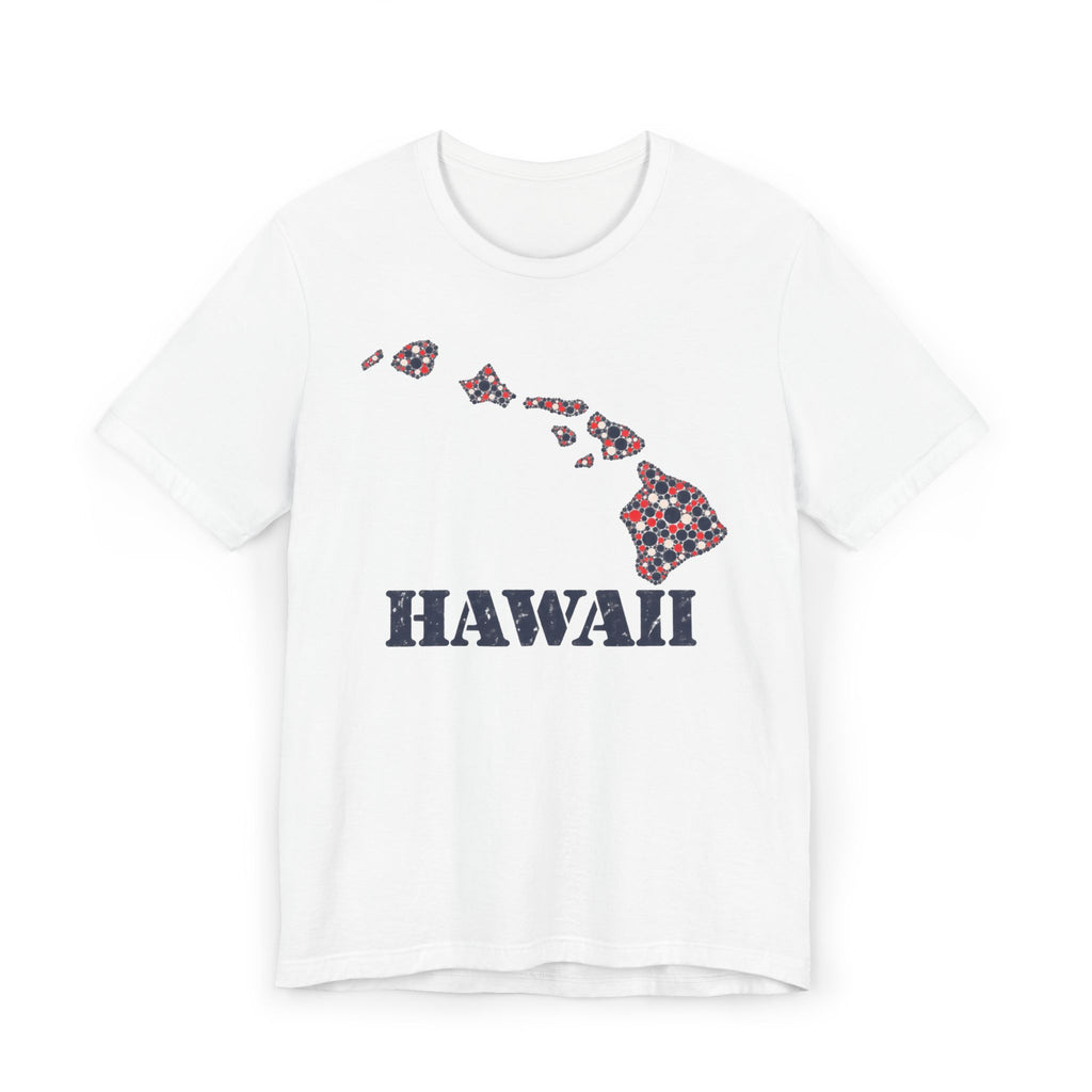 Hawaii Island Map Floral T-Shirt | Hawaiian Islands Graphic Tee