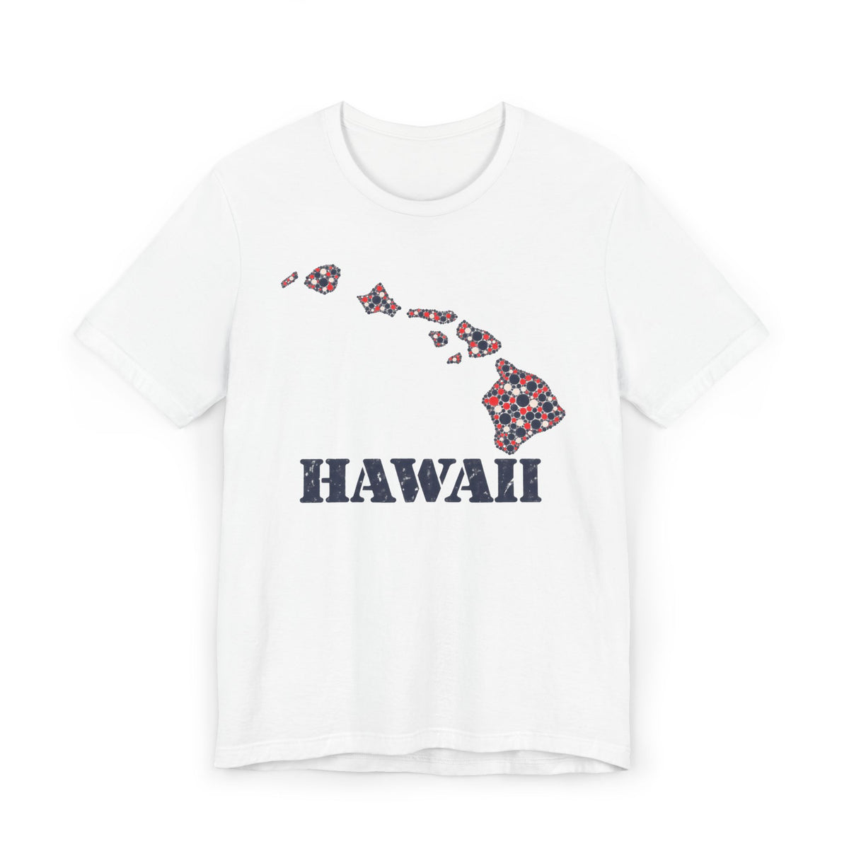 Hawaii Island Map Floral T-Shirt | Hawaiian Islands Graphic Tee