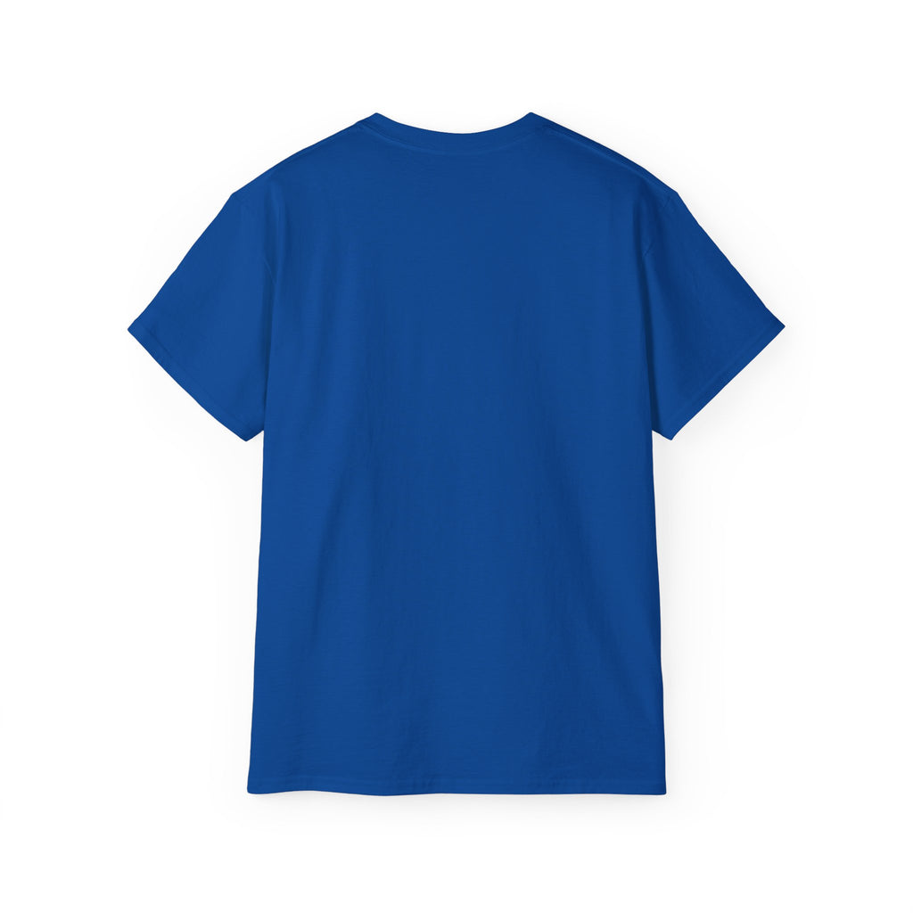 Life Word Cloud Tee, königsblaues T‑Shirt mit Rundhalsausschnitt