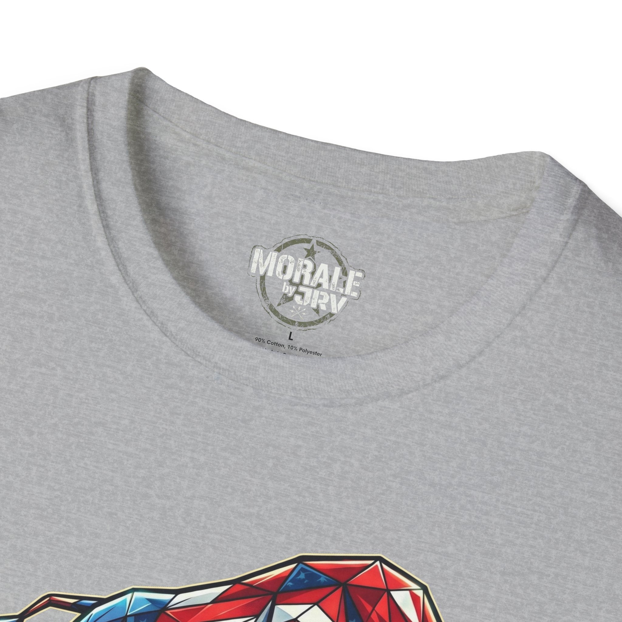 Sport Grey T‑Shirt mit Rundhalsausschnitt und kleinem Markenlogo vorne