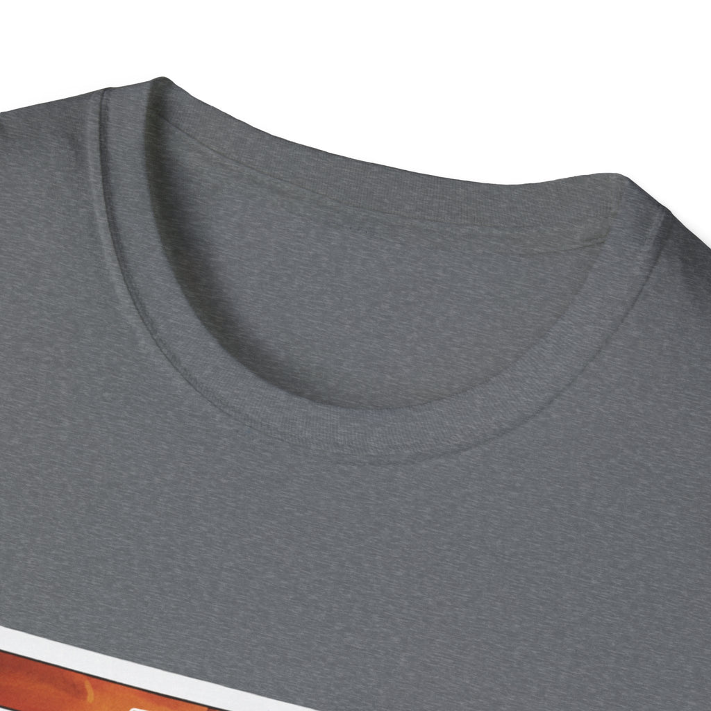Graphite Heather T-shirt neckline close-up