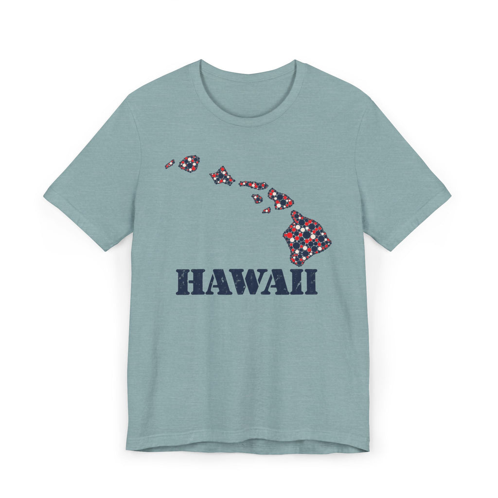 Hawaii Island Map Floral T-Shirt | Hawaiian Islands Graphic Tee
