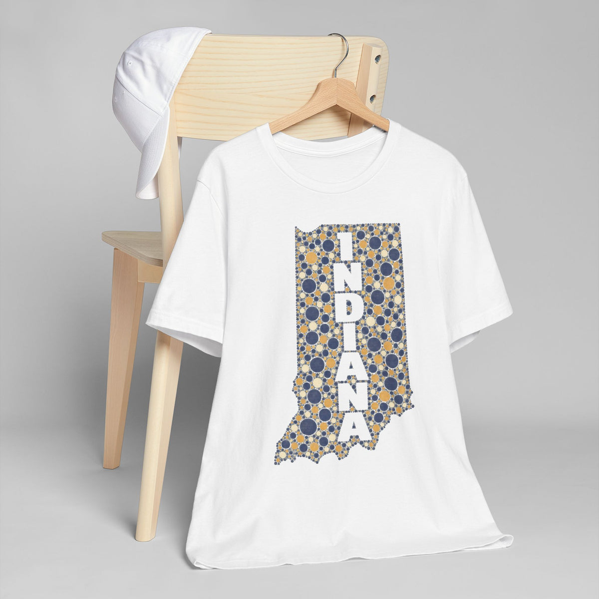 Indiana State Map Floral T-Shirt | Indiana Outline Graphic Tee