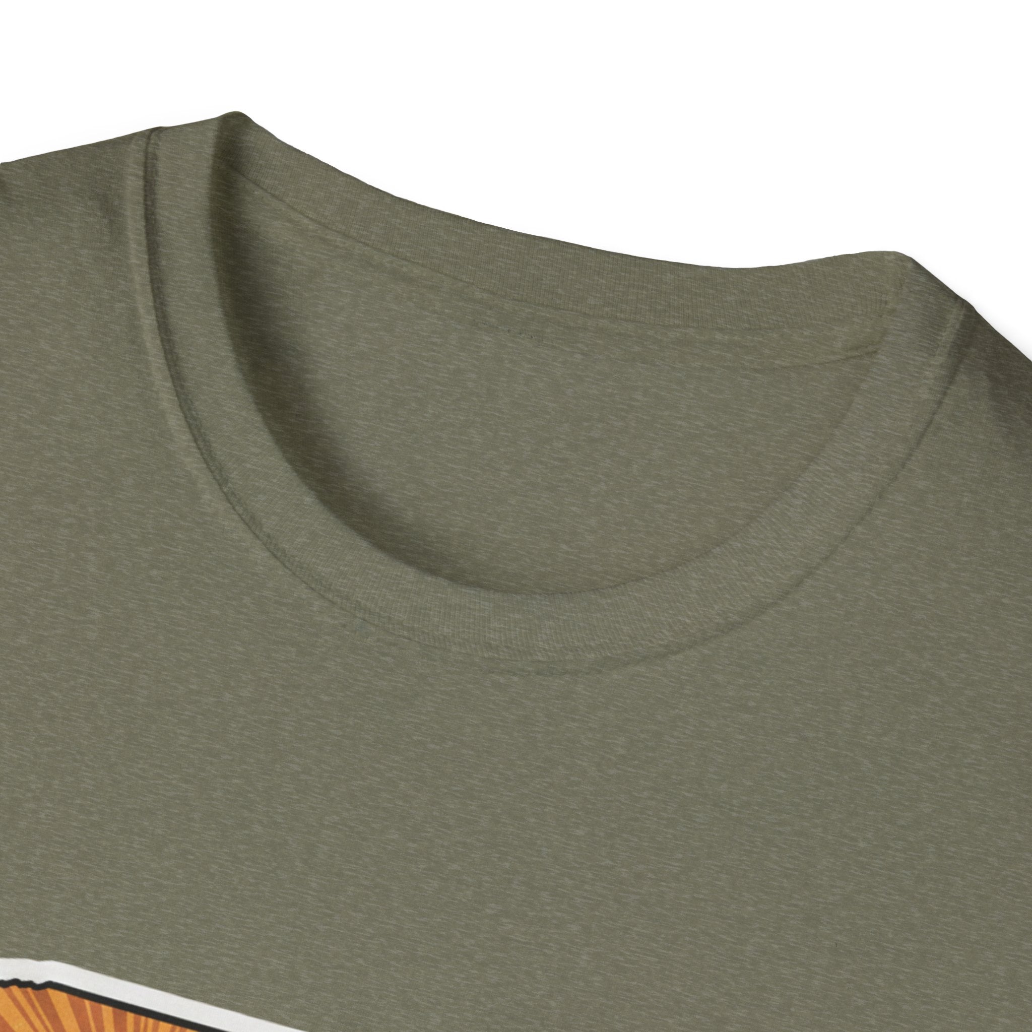 I Am South Carolina T-Shirt neckline detail, Military Green crew neck