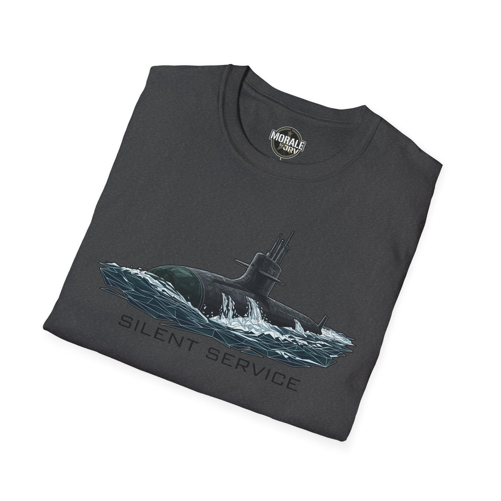 Silent Service Submarine T-Shirt in dunkelgrau mit U-Boot-Graphic und SILENT SERVICE