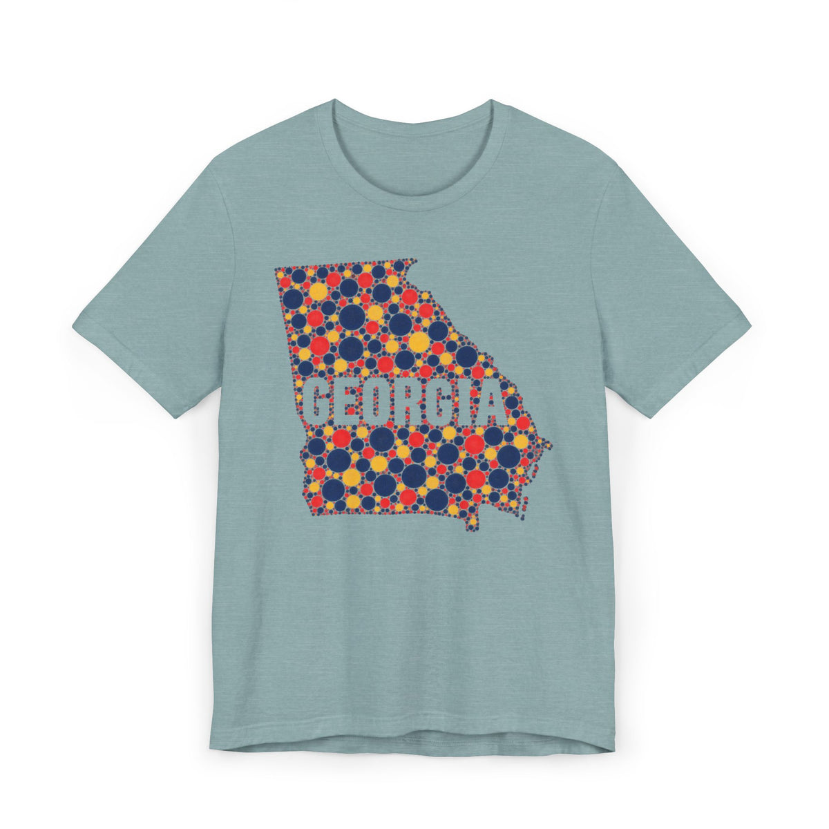 Georgia State Map Floral Pattern T-Shirt | Georgia Outline Graphic Tee