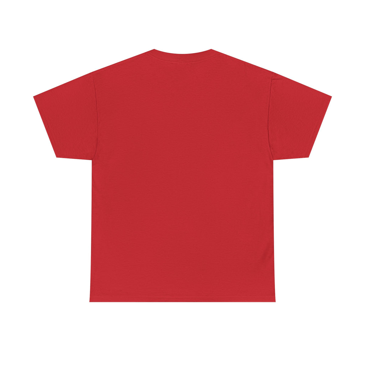 Mission Fatherhood t-shirt in red, crew neck, short sleeves, plain back