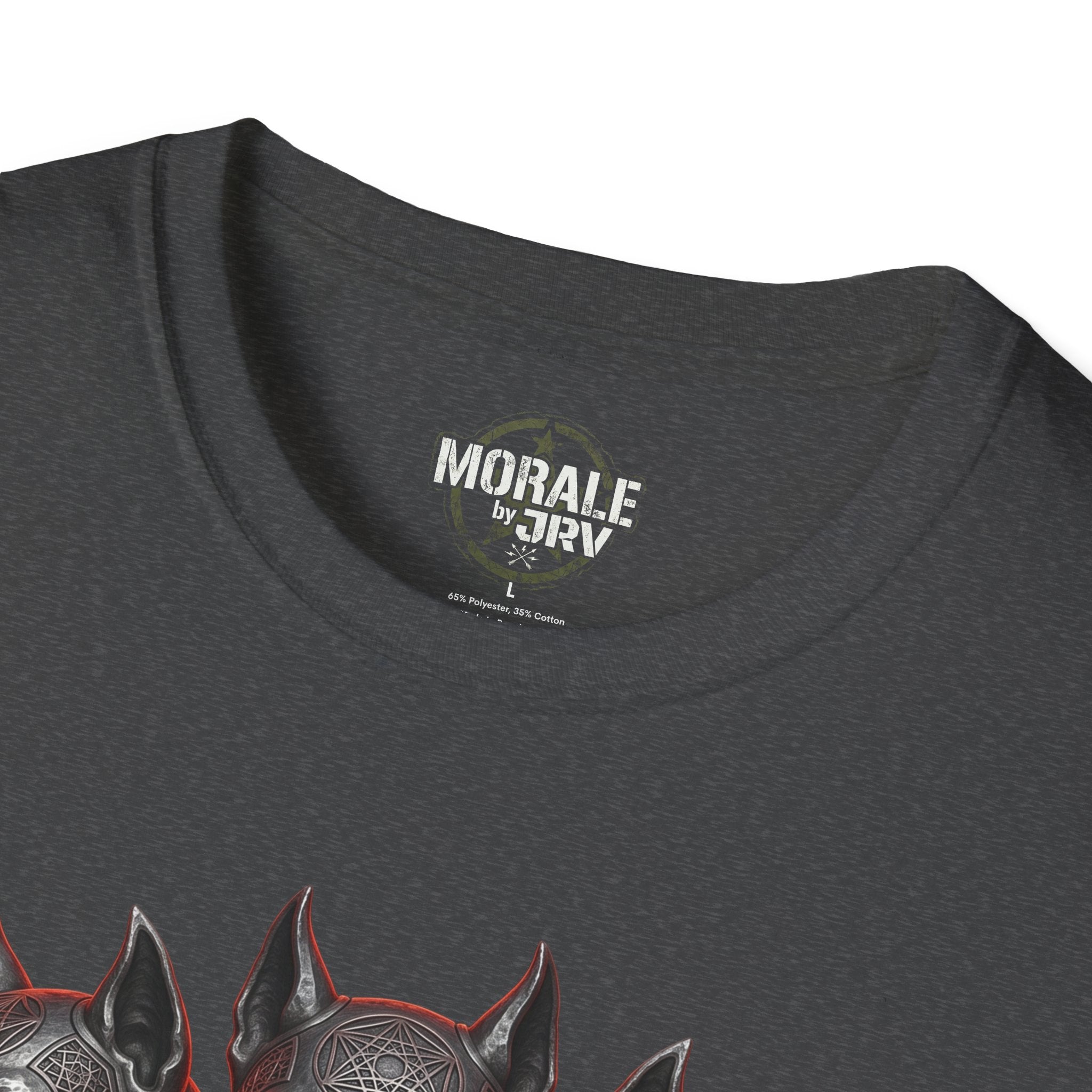 Dark Heather T-shirt neck logo print