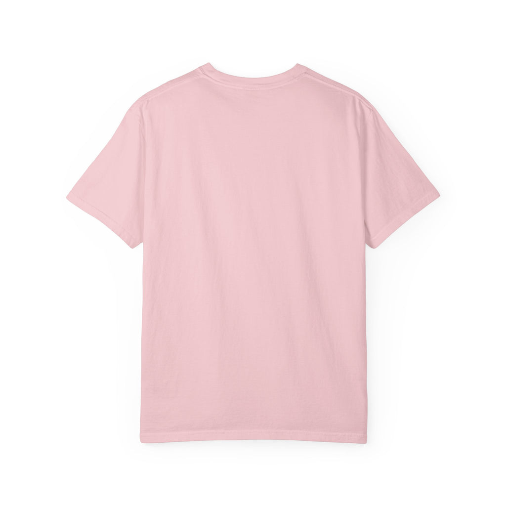 Pink crewneck T-shirt, plain front