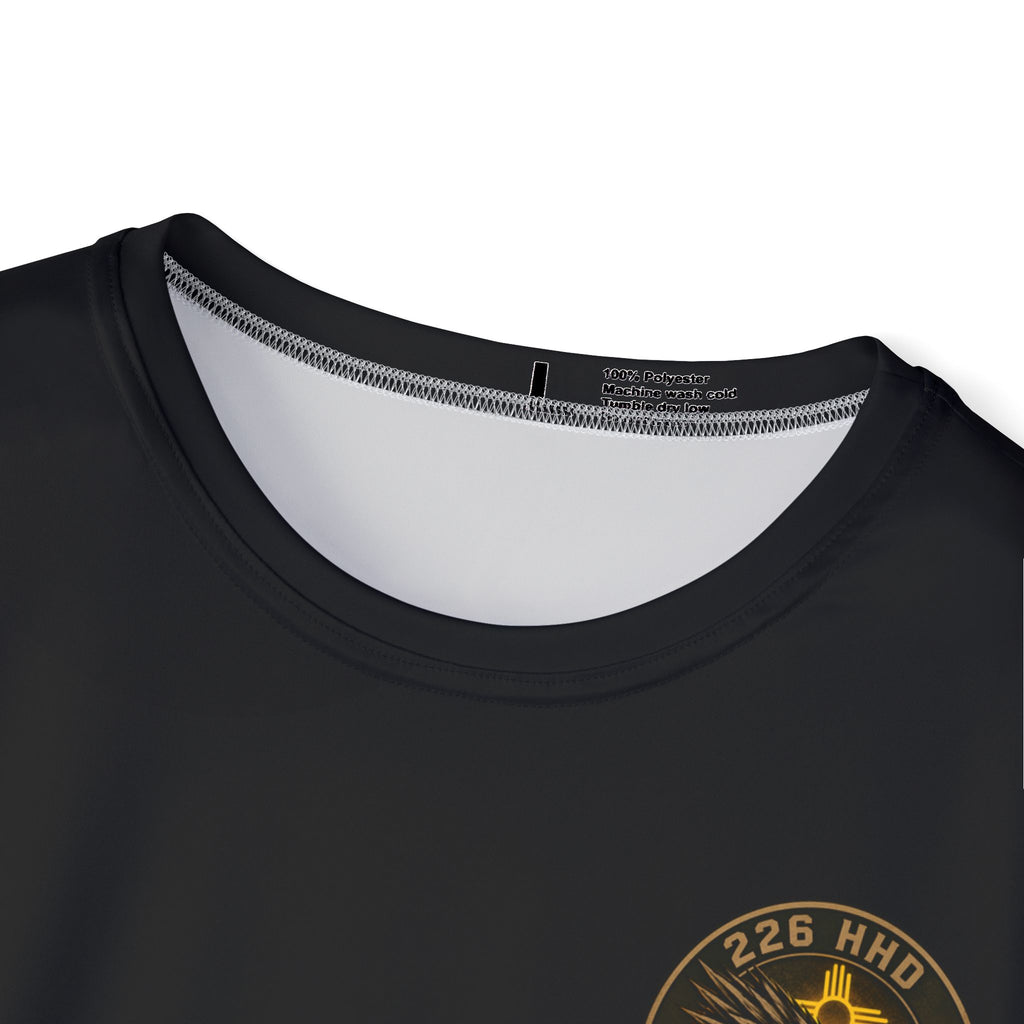 226HHD Black - 100% Polyester T-Shirt (print into material, can not feel the print)