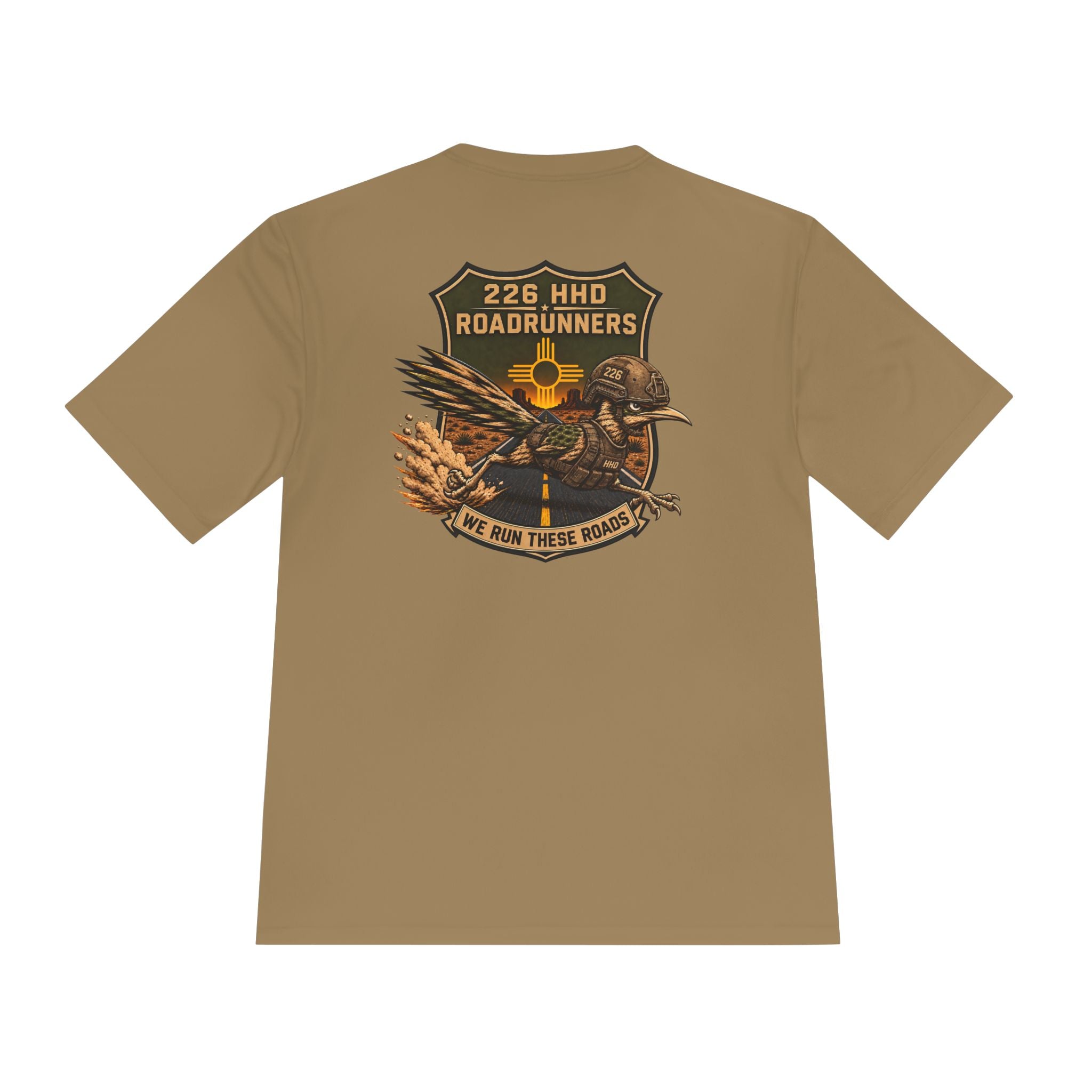 226HHD - Black, Coyote Brown, White - 100% Polyester (printed on shirt)