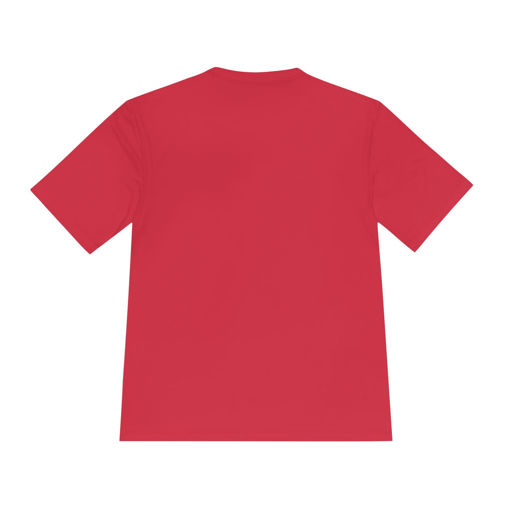 Mindset Is Everything T‑Shirt roja, vista trasera lisa sin estampado visible