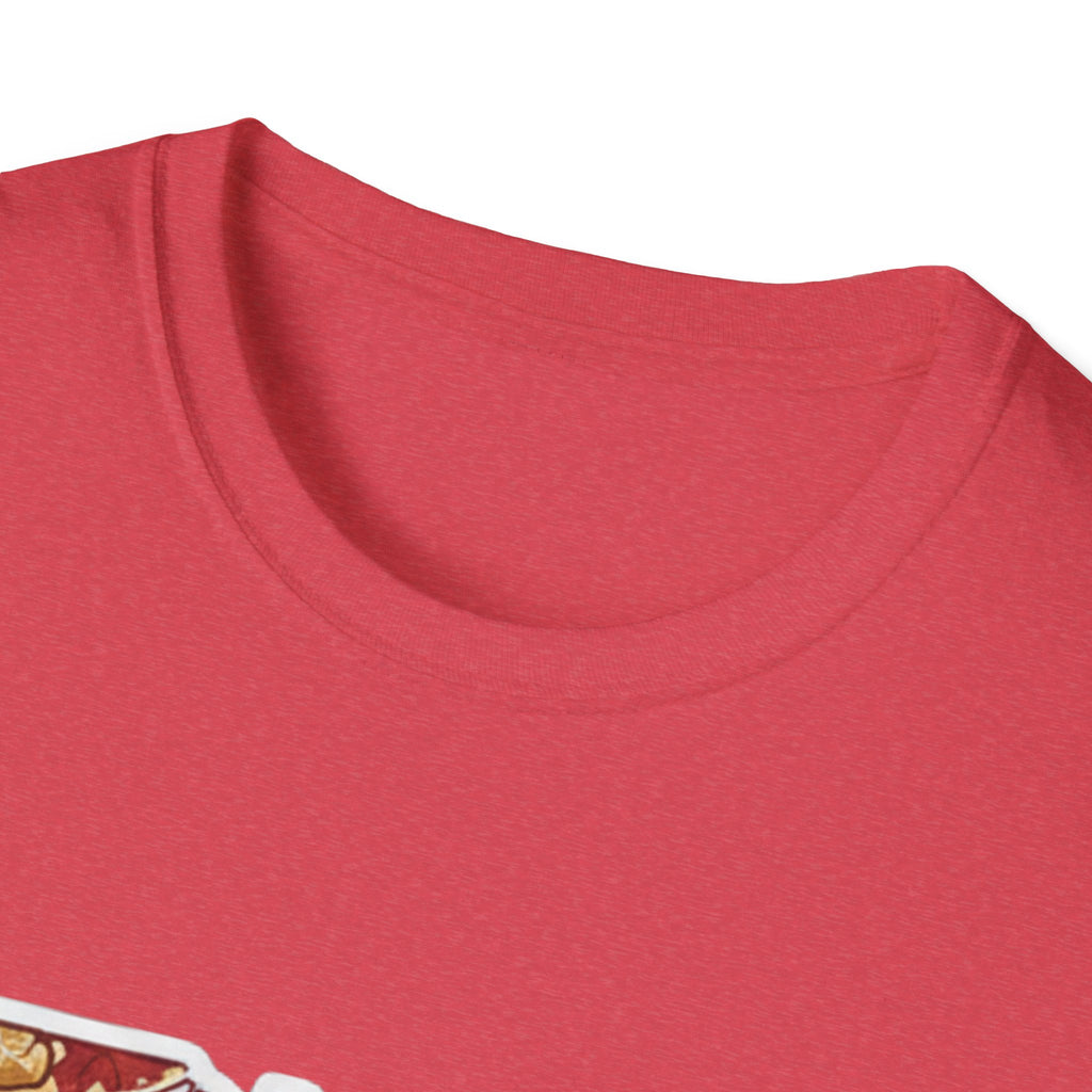 I Am Ohio T-Shirt Kragenansicht, roter Stoff