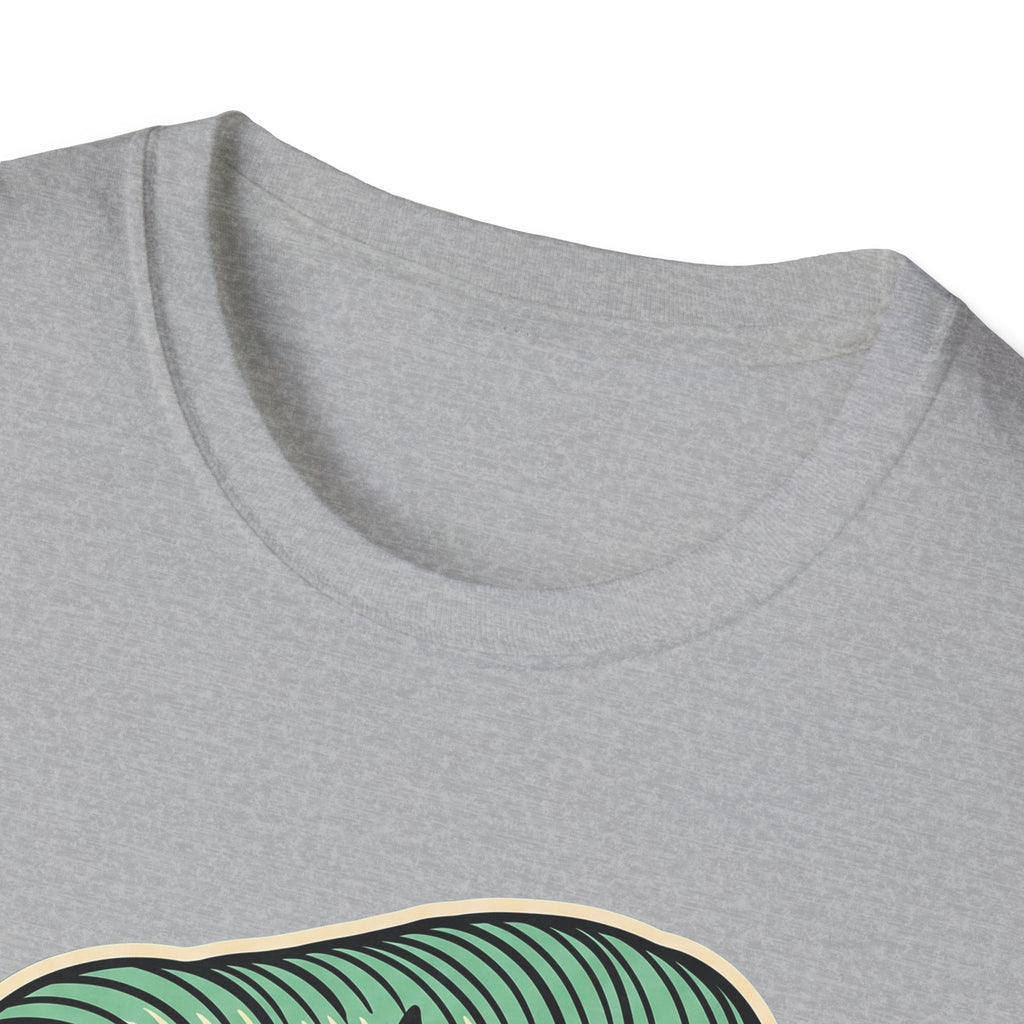 Sport Grey crew neckline and shoulder seam detail, plain T-shirt