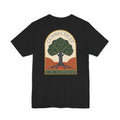 Connecticut tree graphic t-shirt, black, front emblem with tree and “Connecticut” text