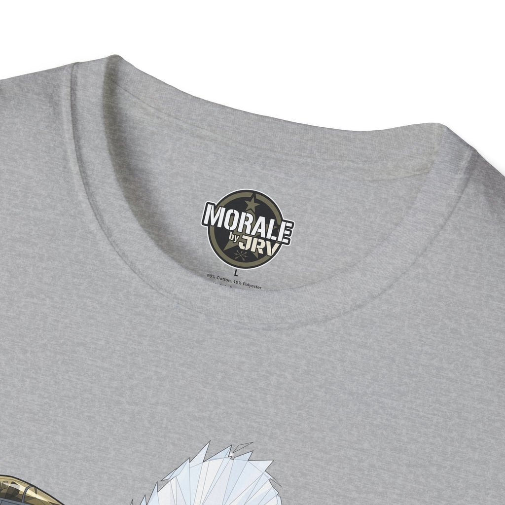 Sport Grey T‑shirt neckline with “Morale by Brijri” logo