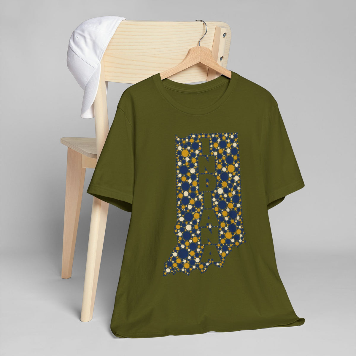 Indiana State Map Floral T-Shirt | Indiana Outline Graphic Tee