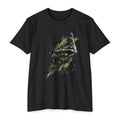 Black bomber T-shirt with B-2 aircraft graphic on front