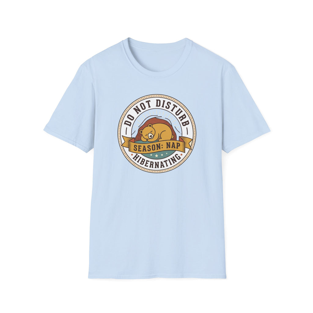 Light blue nap T-shirt, plain back view