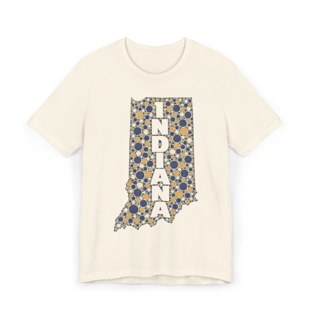 Indiana State Map Floral T-Shirt | Indiana Outline Graphic Tee