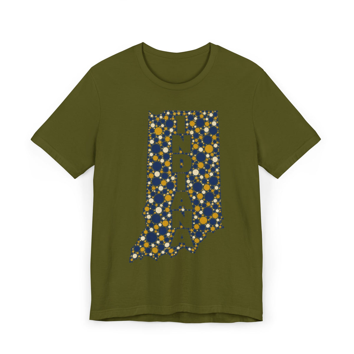 Indiana State Map Floral T-Shirt | Indiana Outline Graphic Tee