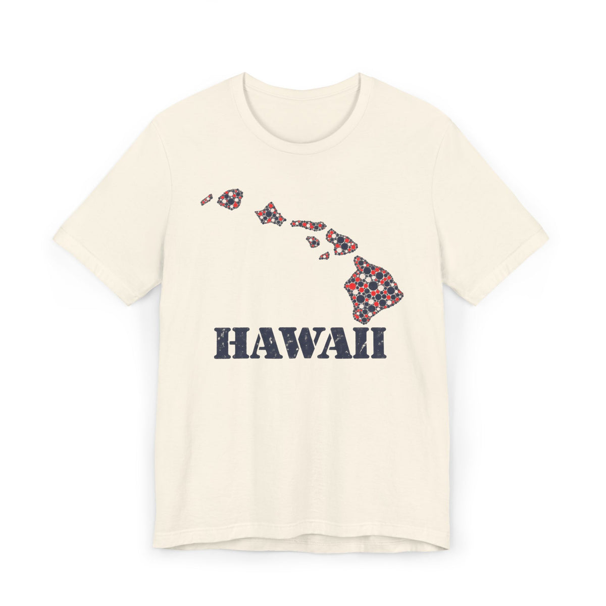Hawaii Island Map Floral T-Shirt | Hawaiian Islands Graphic Tee