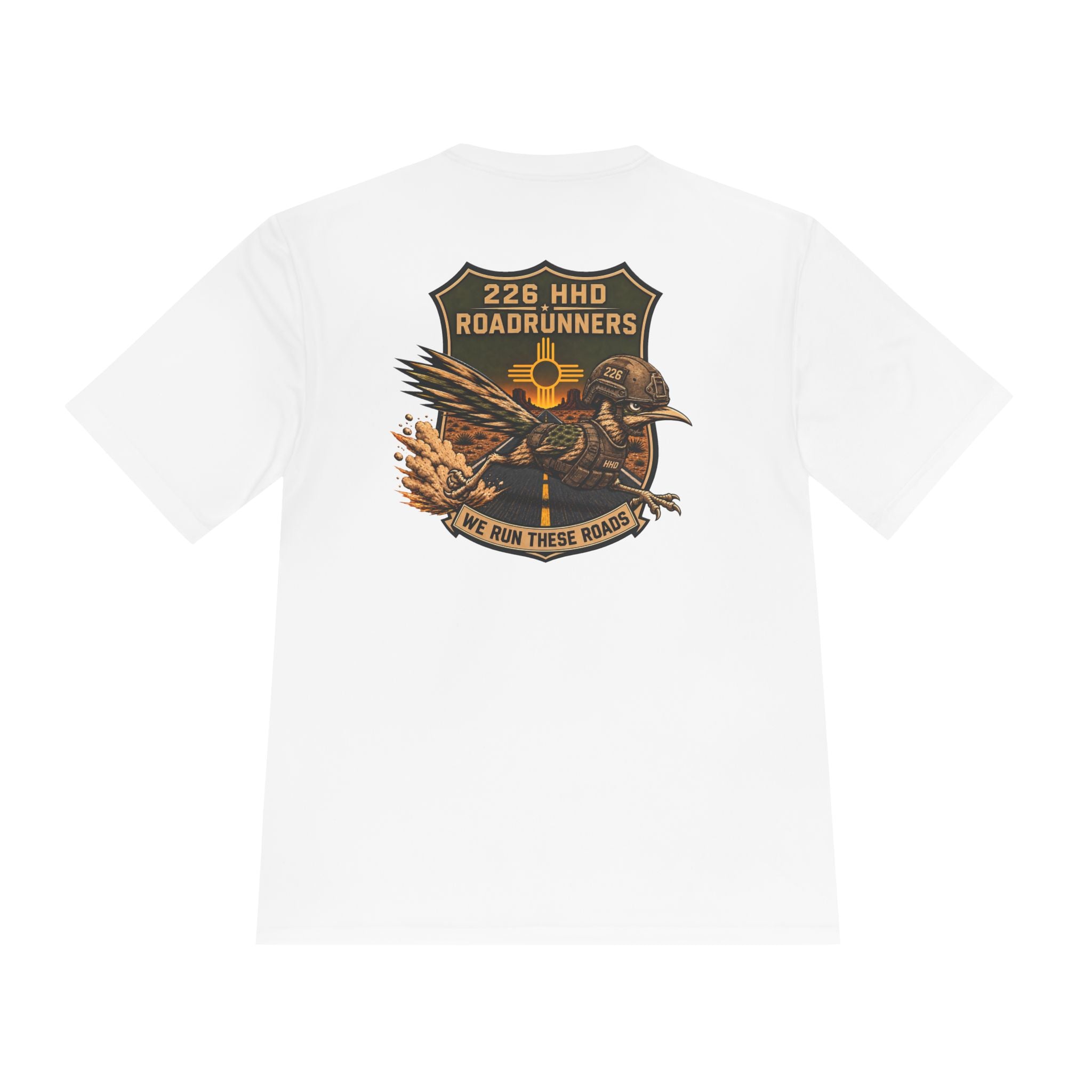 226HHD - Black, Coyote Brown, White - 100% Polyester (printed on shirt)