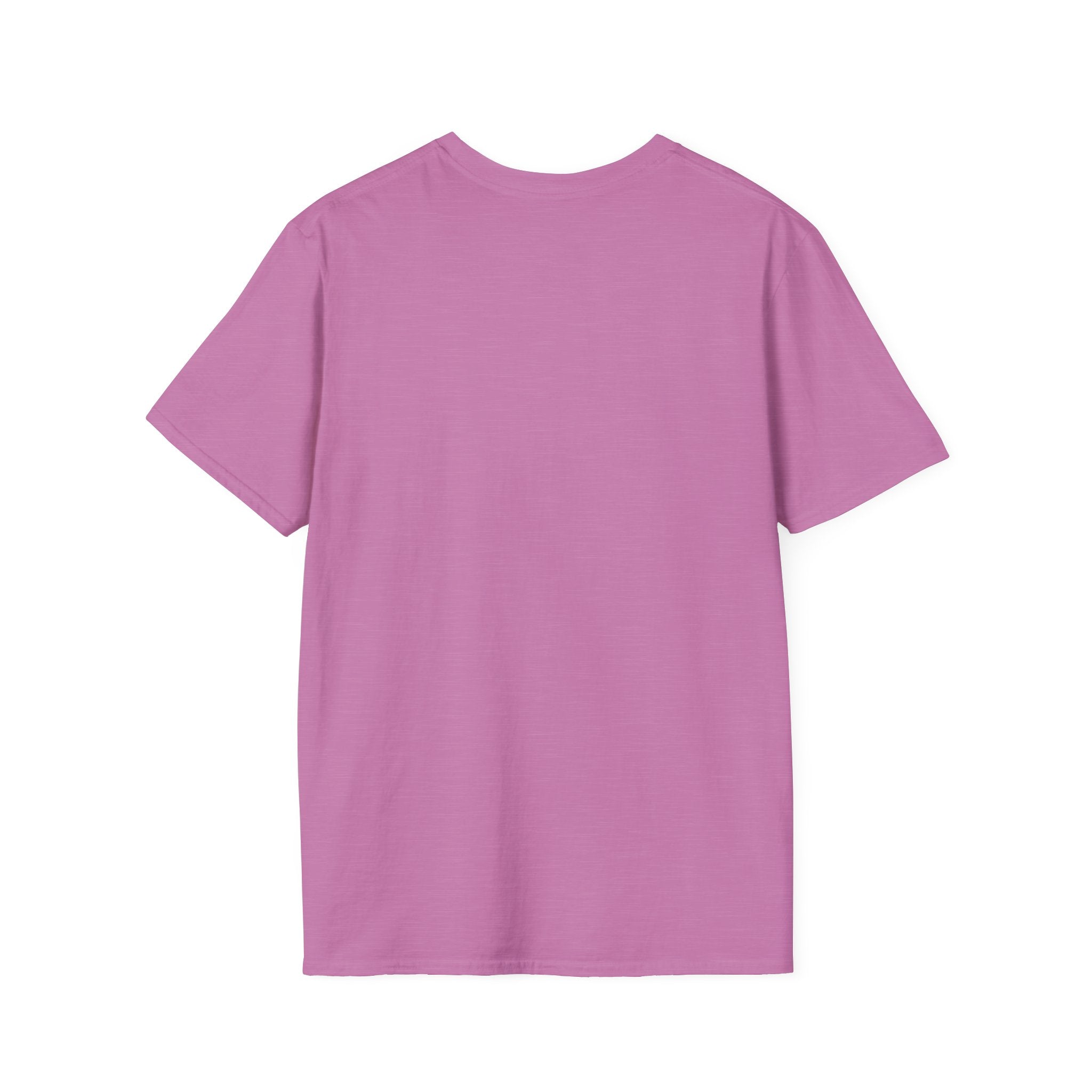 Pink T-shirt, plain front with crew neck