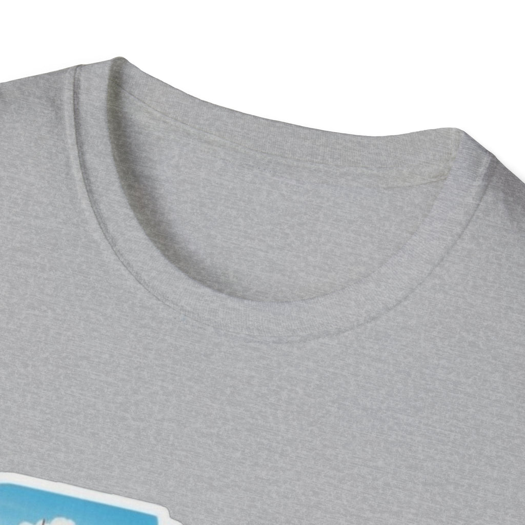 South Carolina skyline T-shirt, Sport Grey; crew neck with partial state print.