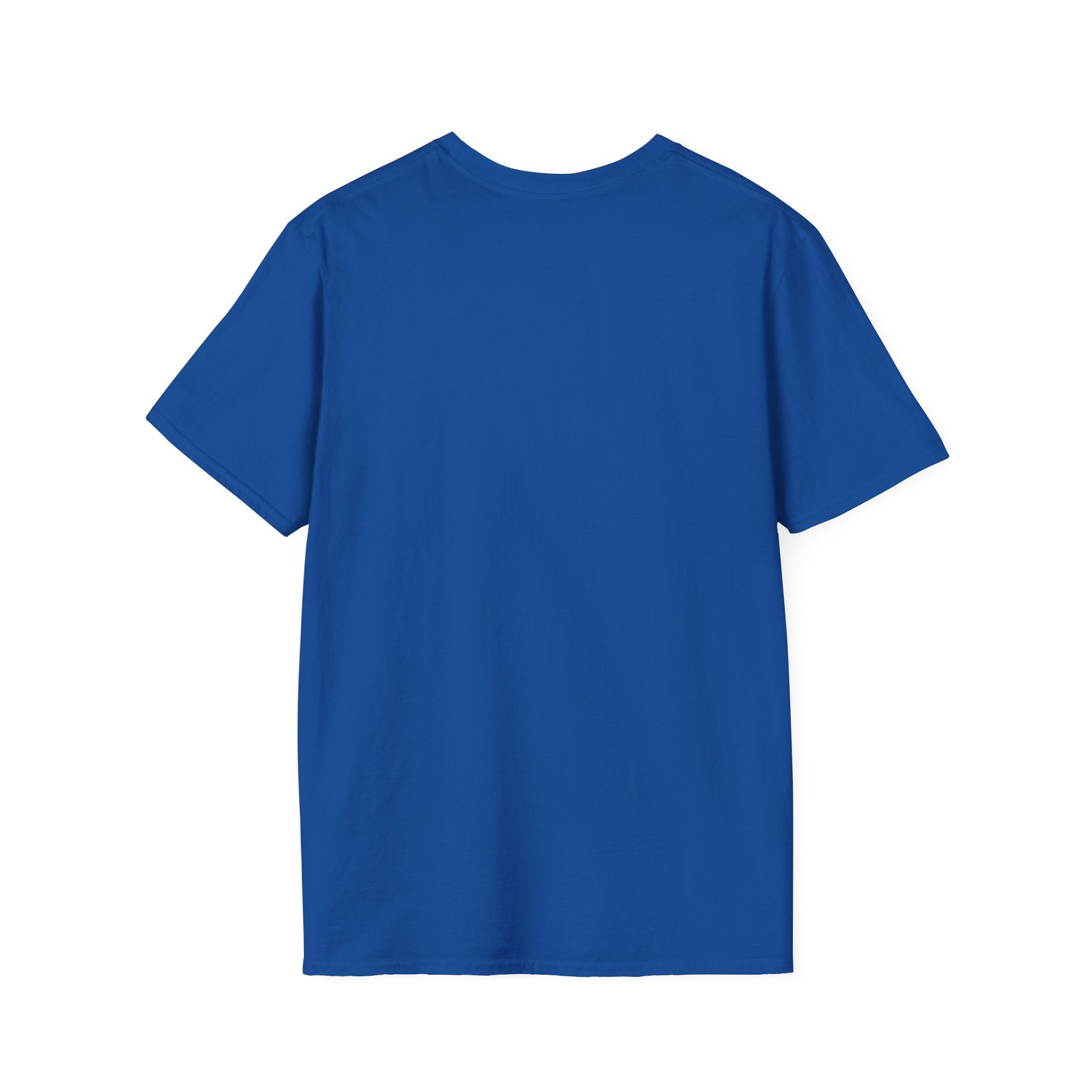 Royal blue T-Shirt, plain front without visible graphic