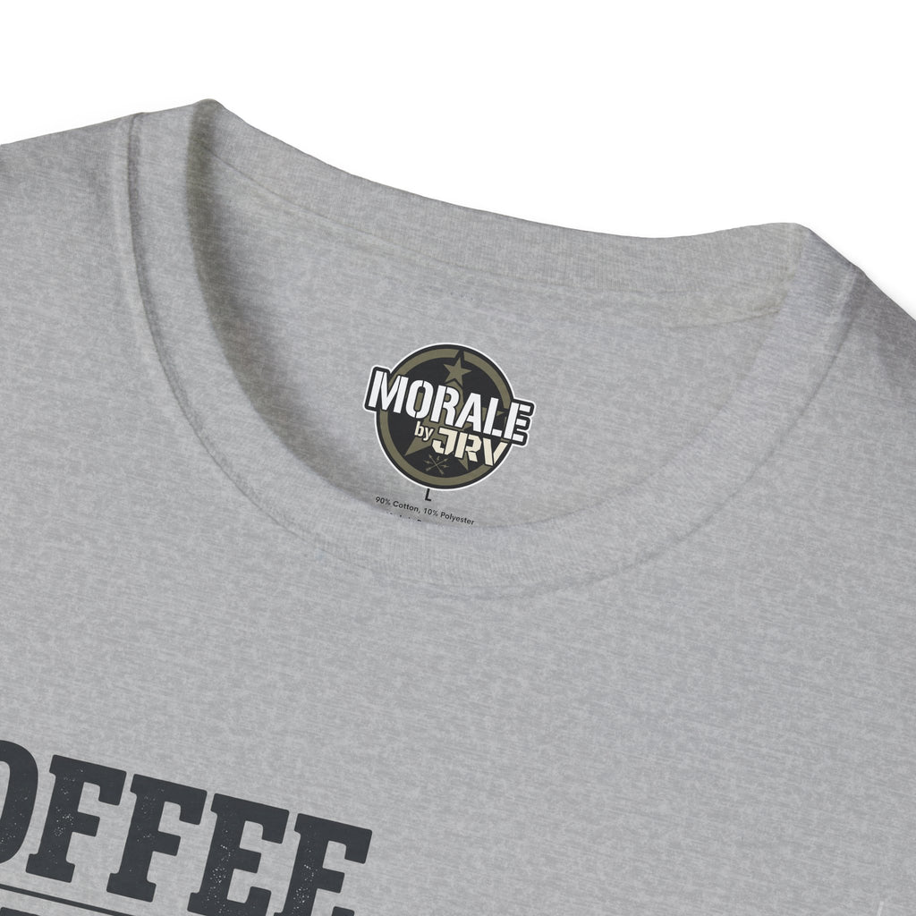 Kids chaos repeat T-shirt neckline with round logo badge, sport grey