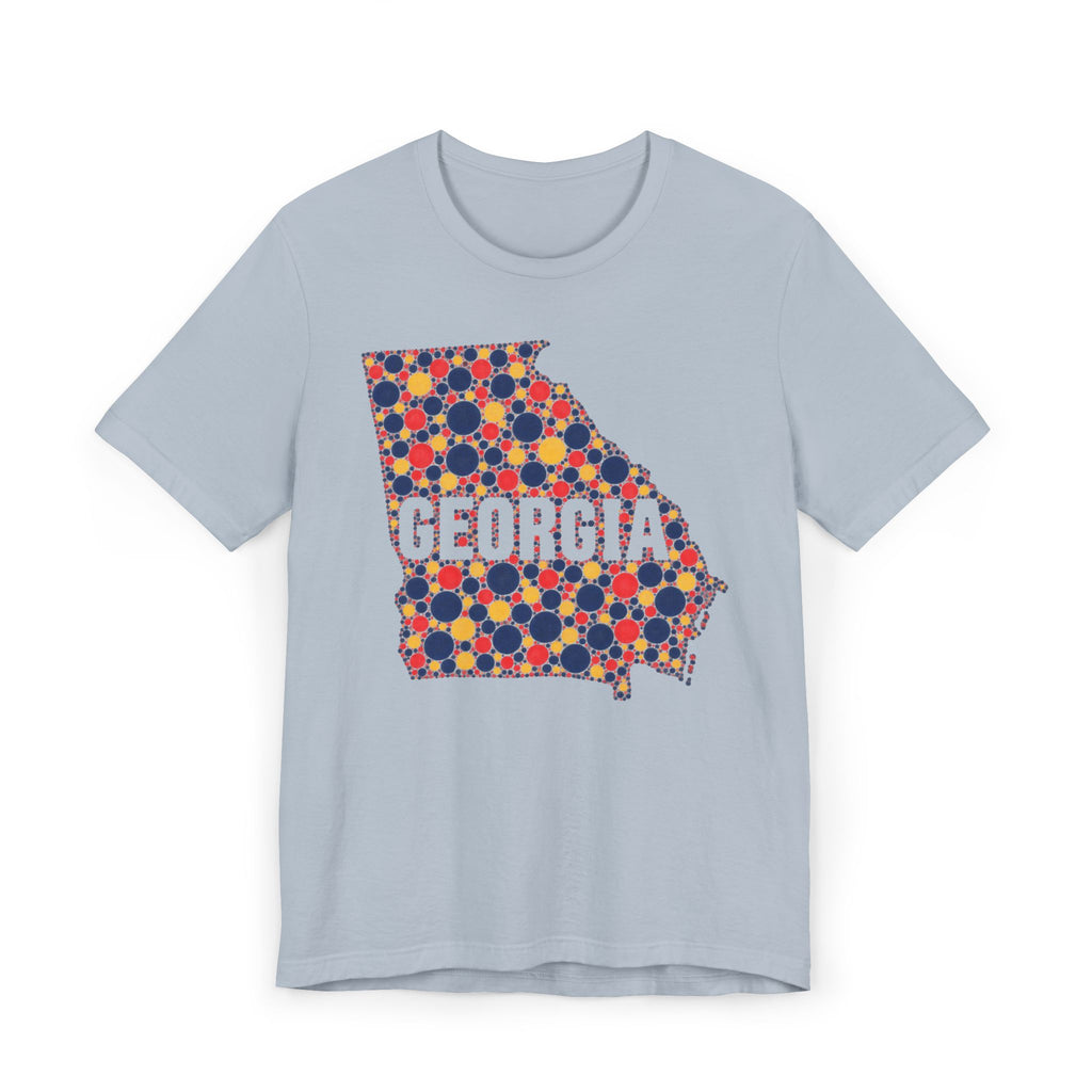 Georgia State Map Floral Pattern T-Shirt | Georgia Outline Graphic Tee