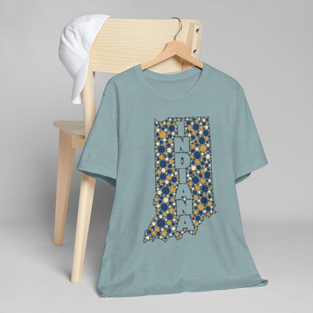 Indiana State Map Floral T-Shirt | Indiana Outline Graphic Tee