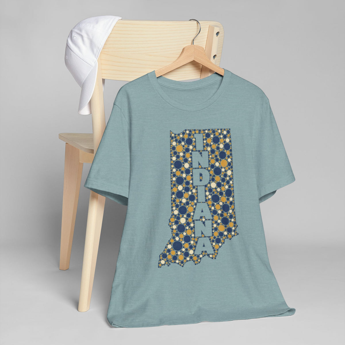 Indiana State Map Floral T-Shirt | Indiana Outline Graphic Tee