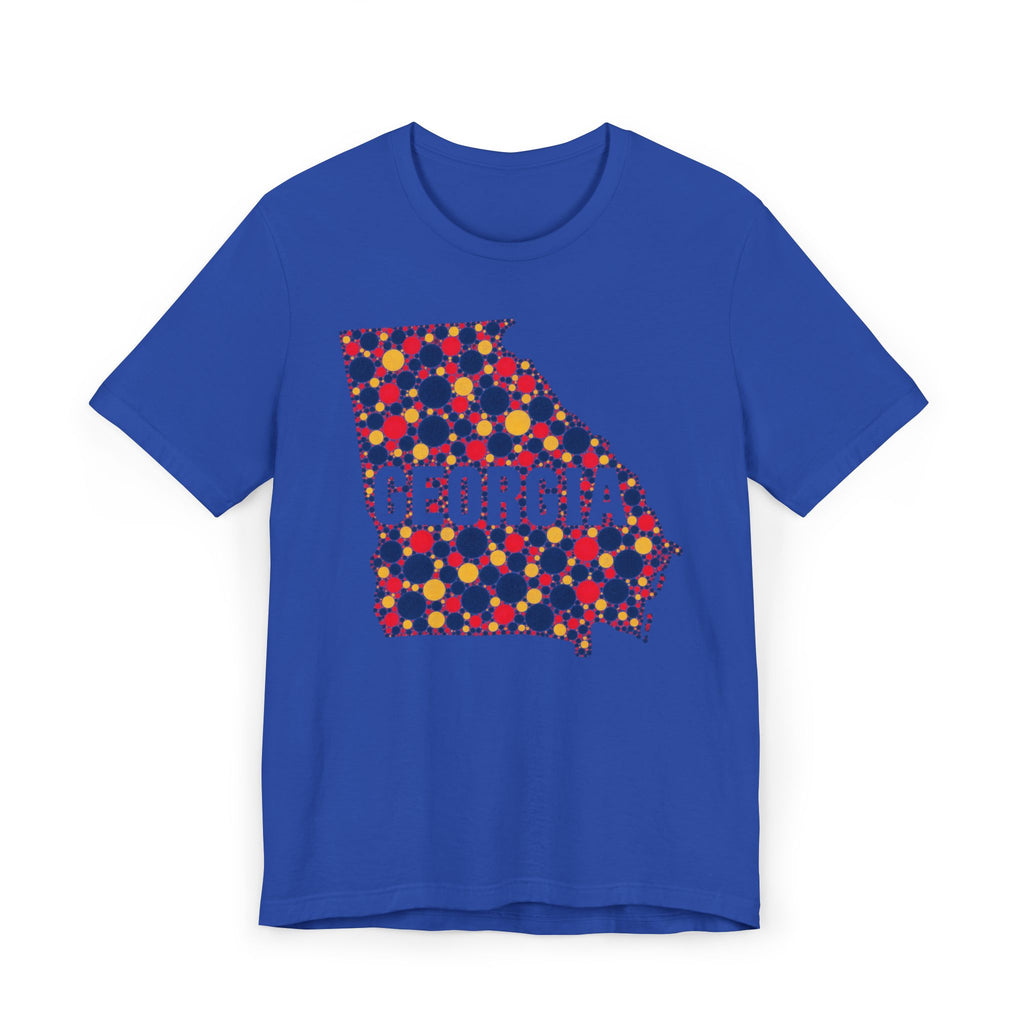 Georgia State Map Floral Pattern T-Shirt | Georgia Outline Graphic Tee