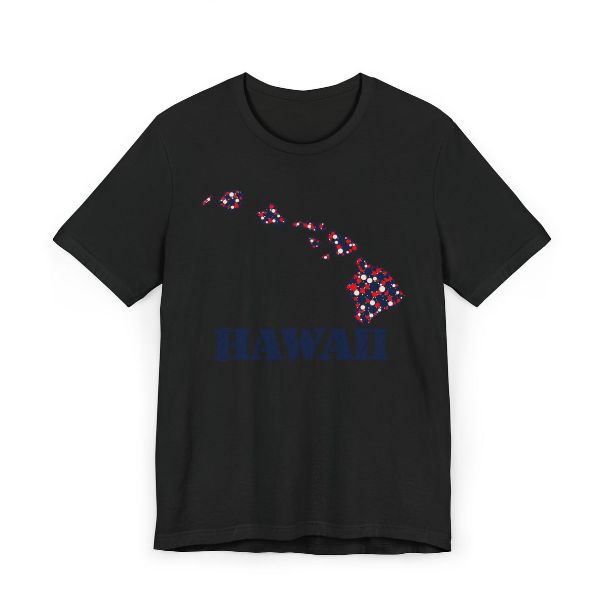 Hawaii Island Map Floral T-Shirt | Hawaiian Islands Graphic Tee