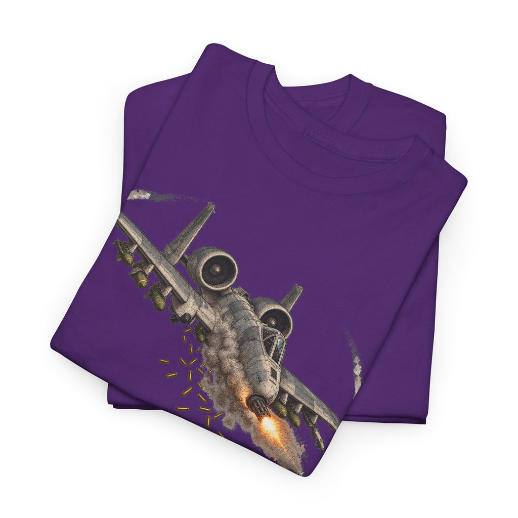 Purple T-shirt with jet graphic print