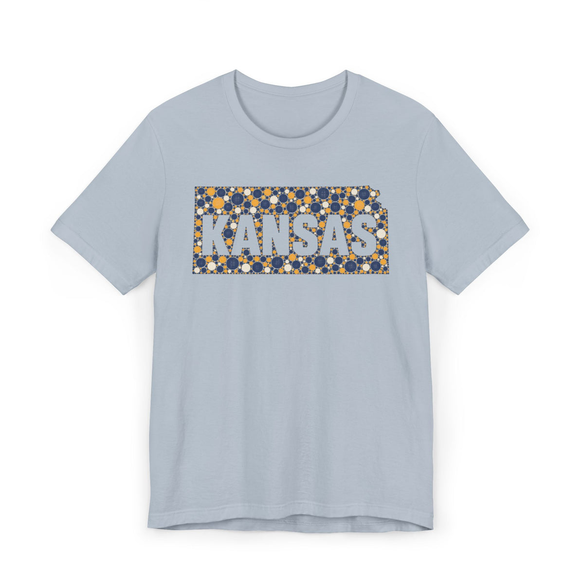 Kansas State Floral Pattern T-Shirt | Kansas Map Outline Graphic Tee