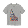 Idaho Polka Dot State Outline T-Shirt | Colorful Idaho Map Graphic Tee