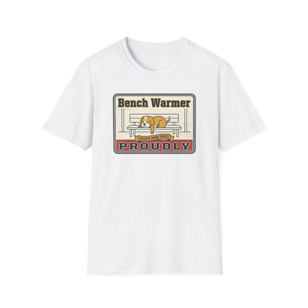 White crew-neck T-shirt, plain front view with no graphic