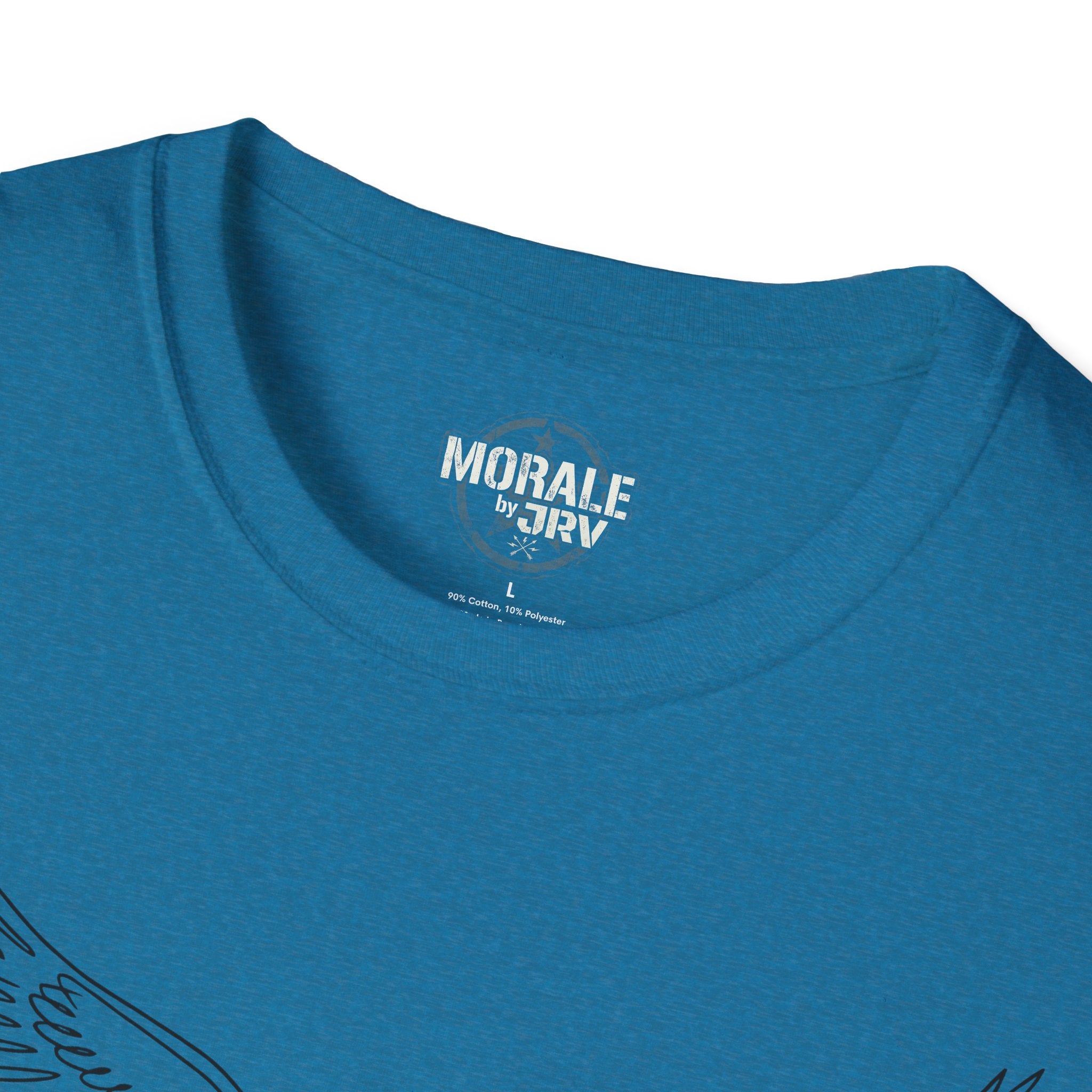 Royal blue T-Shirt with small brand logo at the back neck