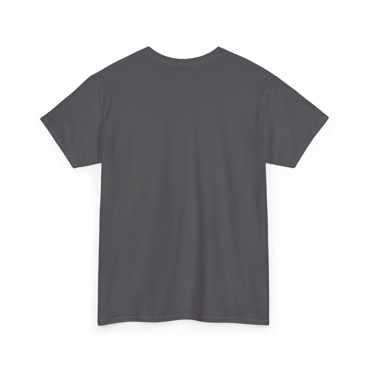 Charcoal crewneck T-shirt, plain front