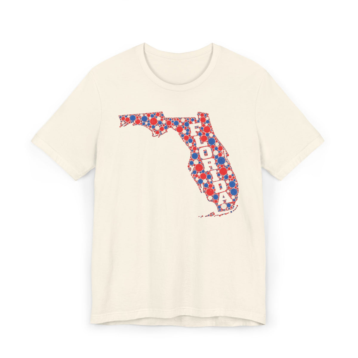 Florida State Floral Pattern T-Shirt | Colorful Florida Outline Graphic Tee