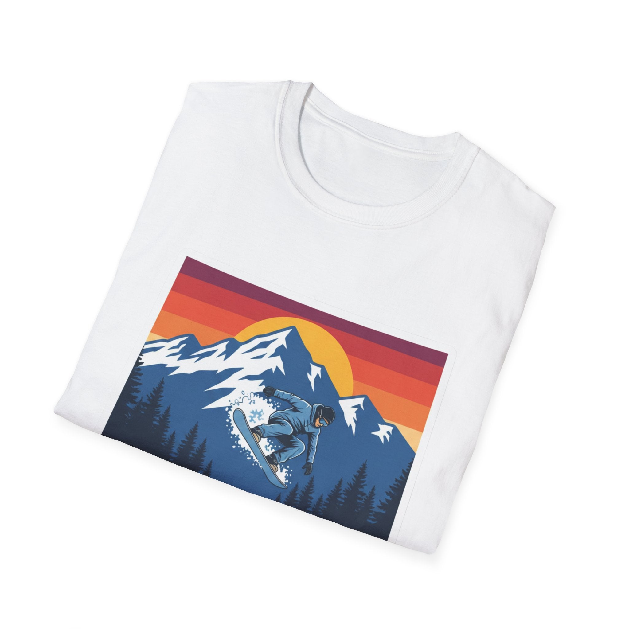 White crew-neck T-shirt with 'I AM COLORADO' mountain and bear graphic