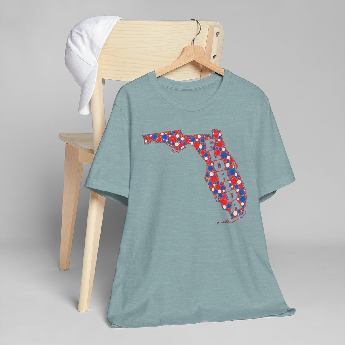 Florida State Floral Pattern T-Shirt | Colorful Florida Outline Graphic Tee