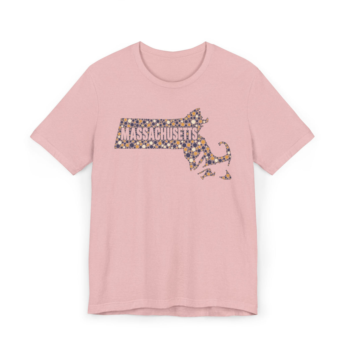 Massachusetts State Floral Map T-Shirt | Massachusetts Outline Graphic Tee