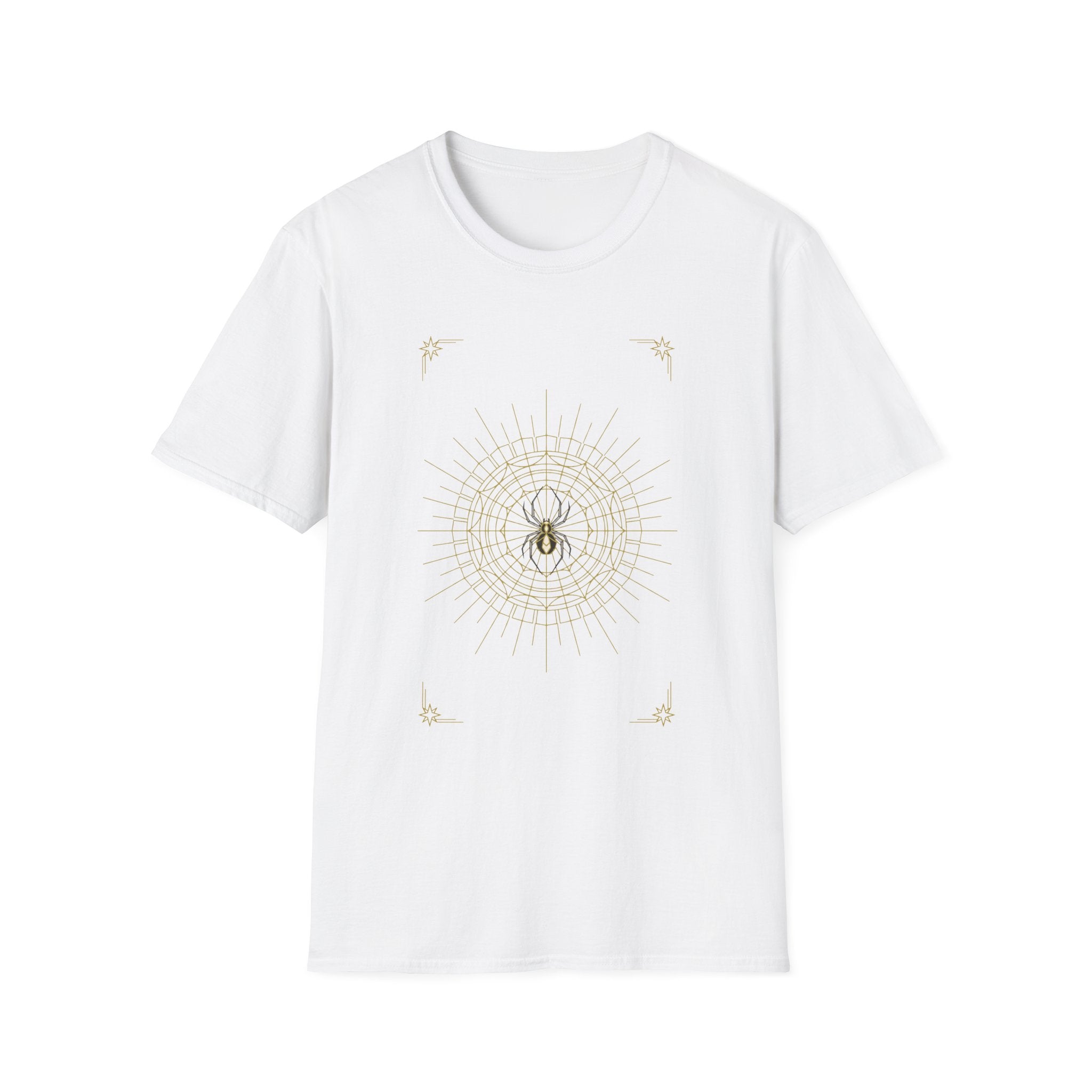 White crewneck T-shirt, plain front with no visible graphic